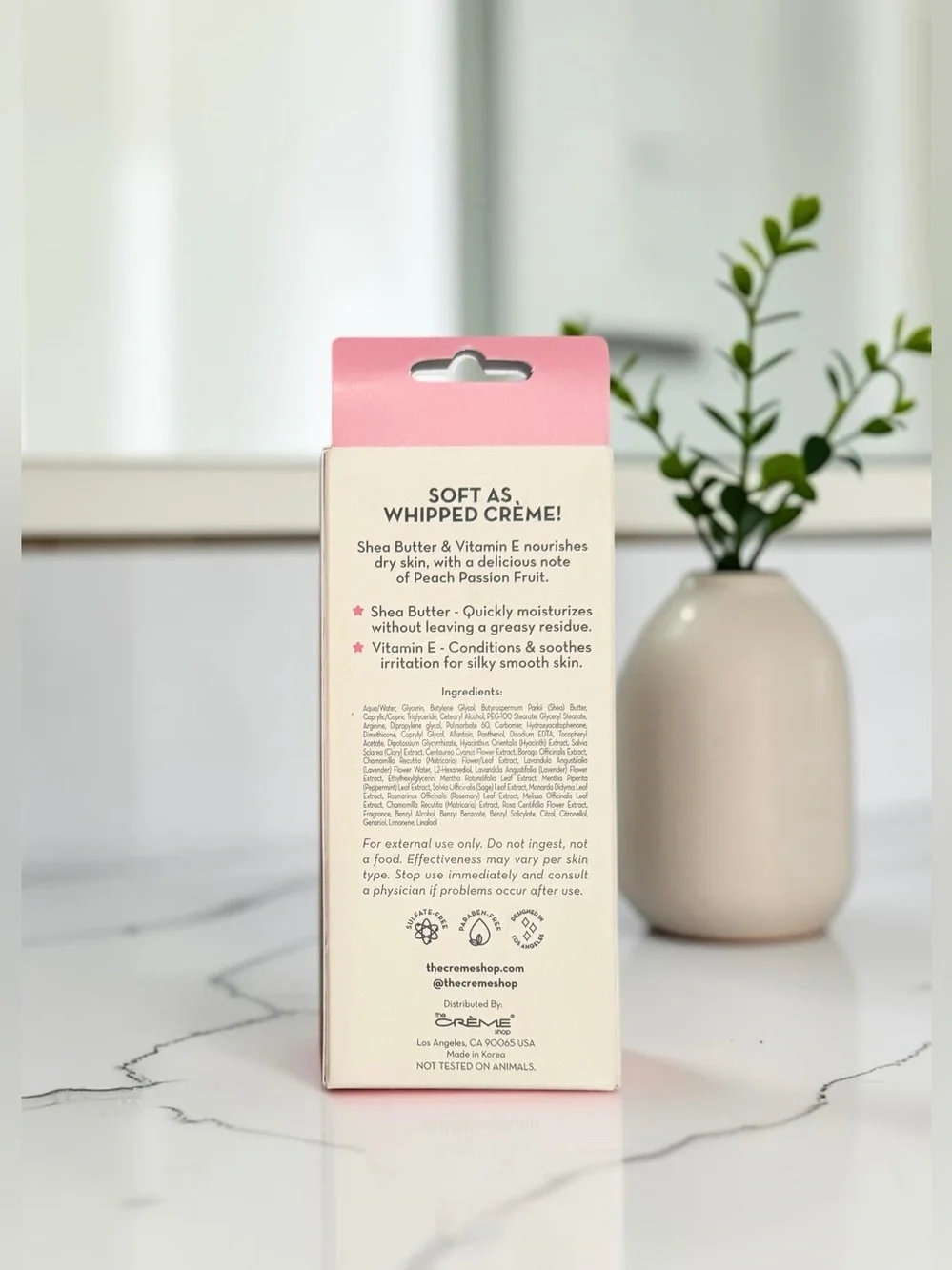 The Crème Shop Peach Passion Moisturizing Hand Crème